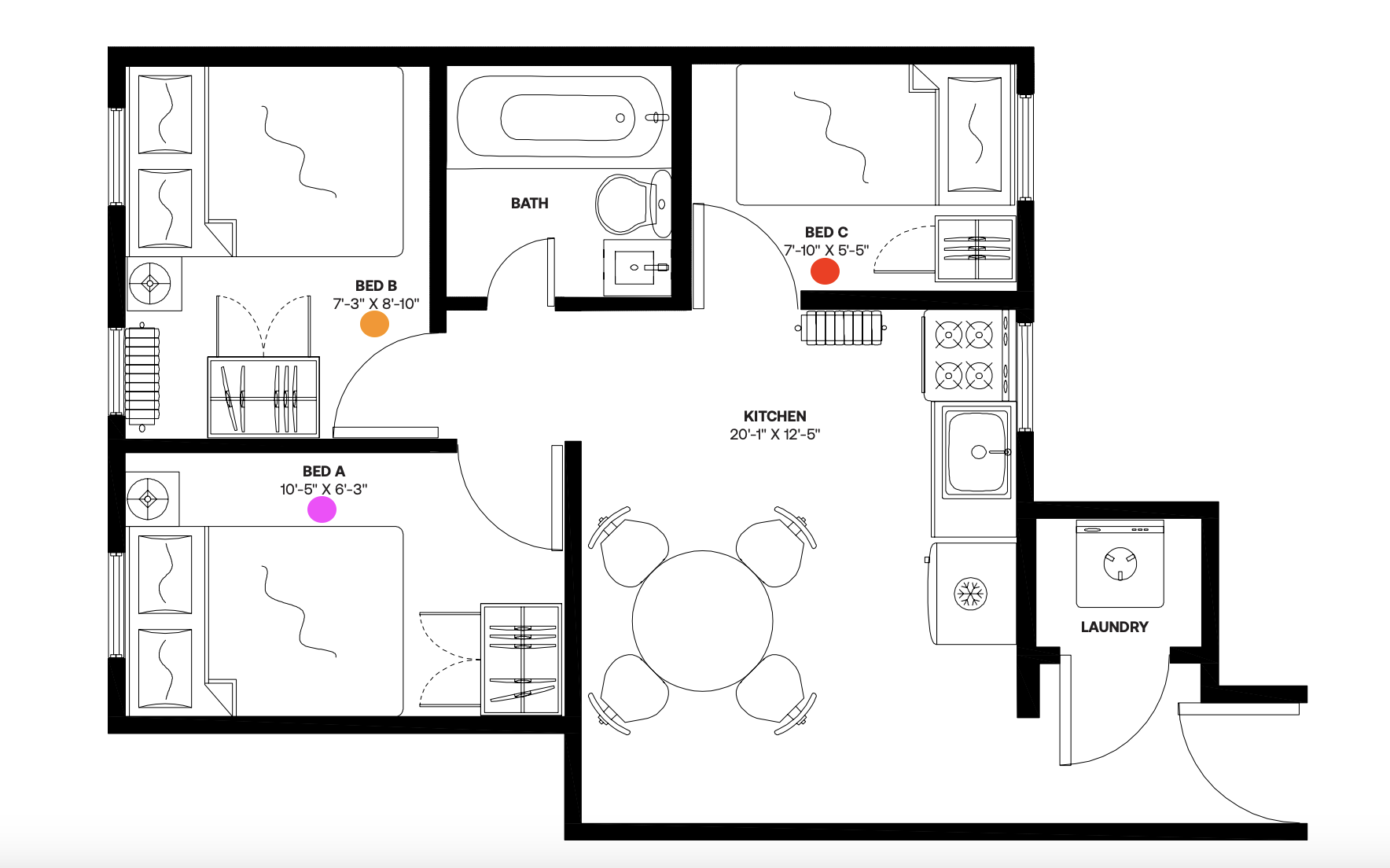 Floor plan unit #3