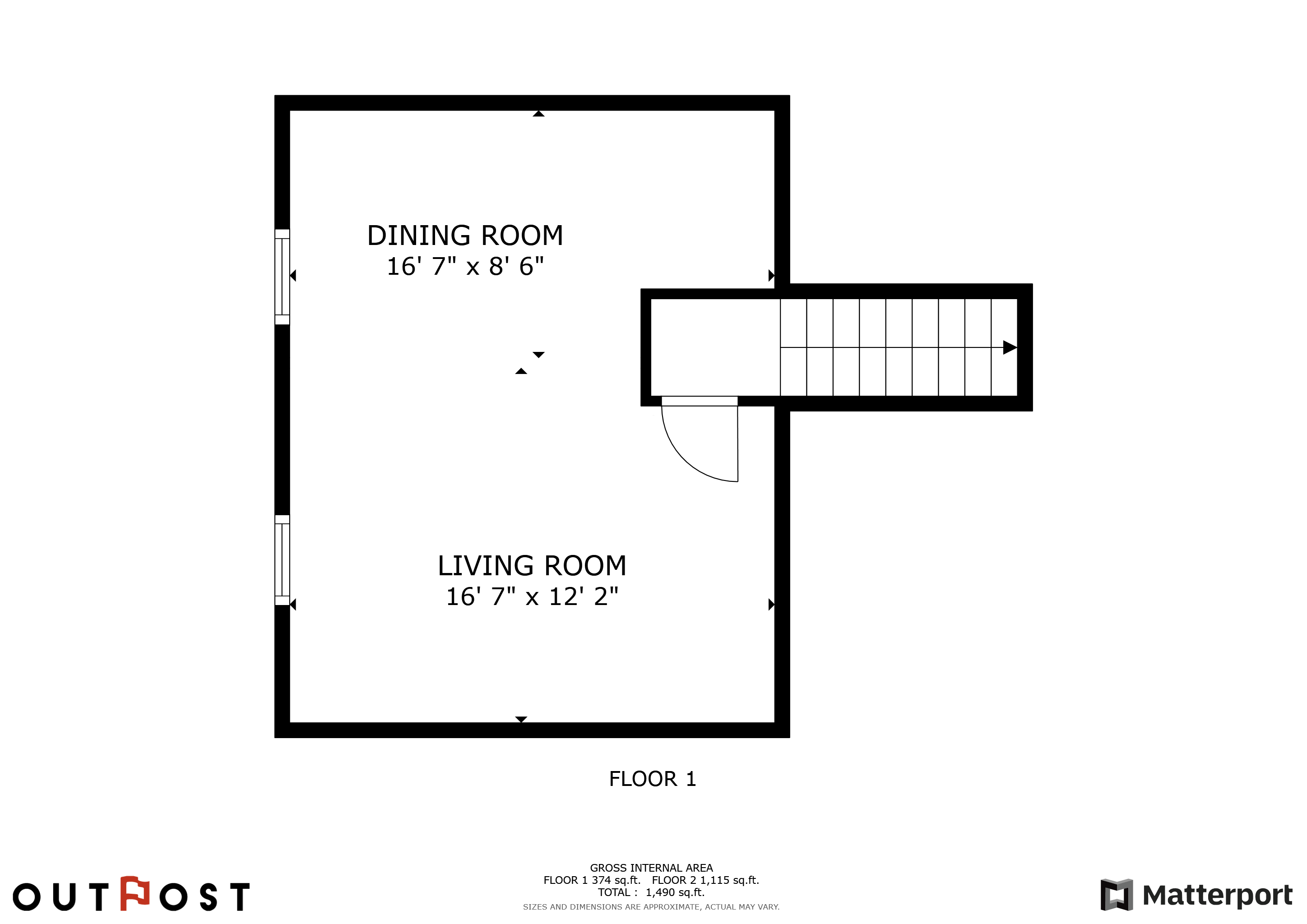 Apt1 - floor 1